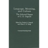 Language, Meaning, and Culture: The Selected Papers of C.E. Osgood