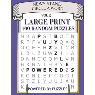 News Stand Circle a Word Vol.5: Large Print 100 Random Puzzles