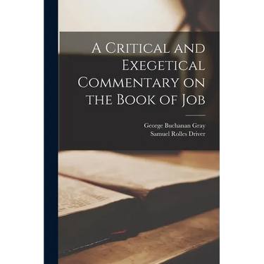 A Critical and Exegetical Commentary on the Book of Job