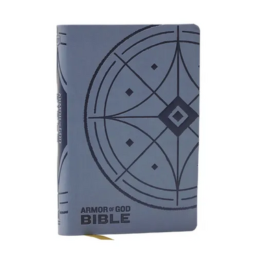 NKJV Armor of God Bible, Blue/Gray Leathersoft (Children's Bible, Red Letter, Comfort Print, Holy Bible): New King James Version