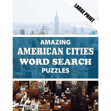 Amazing American Cities Word Search Puzzle: Have Fun and Discover American Cities