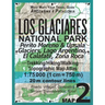 Los Glaciares National Park Map 2 Perito Moreno & Upsala Glaciers, Lago Argentino, El Calafate, Zona Roca Trekking/Hiking/Walking Topographic Map Atla