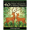 Coloring Books For Adults Volume 2: 40 Stress Relieving And Relaxing Patterns