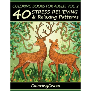 Coloring Books For Adults Volume 2: 40 Stress Relieving And Relaxing Patterns