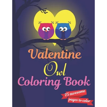 Valentine Owl Coloring Book: A Very Cute owl Coloring Book for valentines day. this book on love & love inspiration and Valentine's Day Coloring Bo