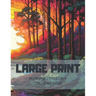 Relaxing Landscape Coloring Book for adults: Anti-stress coloring book