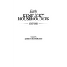 Early Kentucky Householders, 1787-1811