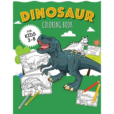 DINOSAURS - Coloring Book for Boys: Color 30 kinds of dinosaurs and recognize them by name!