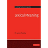 Lexical Meaning
