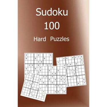 Sudoku 100 Hard Puzzles: Large Print Sudoku Puzzle Book with Solutions