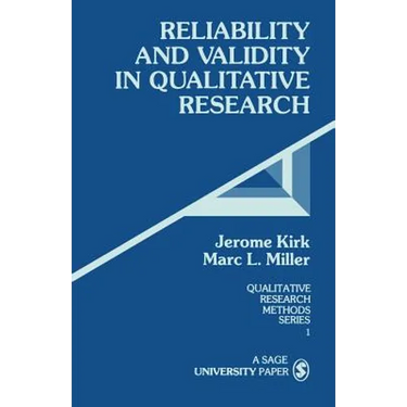 Reliability and Validity in Qualitative Research