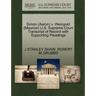 Simon (Aaron) V. Weingold (Maurice) U.S. Supreme Court Transcript of Record with Supporting Pleadings