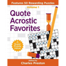Quote Acrostic Favorites: Features 50 Rewarding Puzzles
