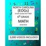 6th Grade NORTH CAROLINA EOGs, 2019 MATH, Test Prep: : 6th Grade NORTH CAROLINA END OF GRADE 2019 MATH Test Prep/Study Guide