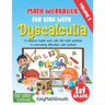 Math Workbook For Kids With Dyscalculia. A resource toolkit book with 100 math activities to overcoming difficulties with numbers. Volume 2. Full Colo