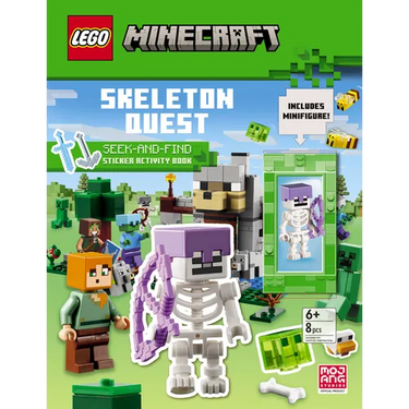 Skeleton Quest (Lego Minecraft): A Seek & Find Sticker Activity Book