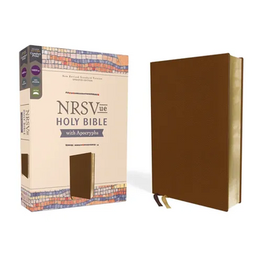 Nrsvue, Holy Bible with Apocrypha, Leathersoft, Brown, Comfort Print