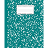 Marbled Composition Notebook: Teal Marble Wide Ruled Paper Subject Book