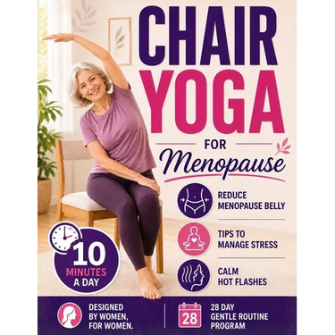 Chair Yoga for Menopause: Calm Hot Flashes, Reduce Menopause Belly, Sleep Better and Release Stress in Just 10 Min a Day Using Only a Chair Easy Chair