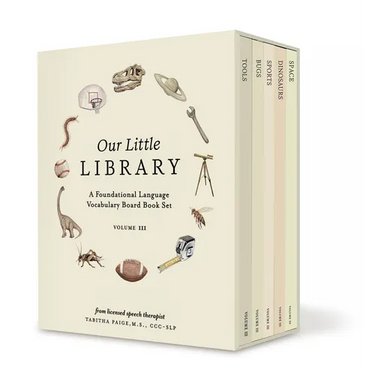 Our Little Library Vol. 3: Dinosaurs, Space, Tools, Bugs, and Sports Board Book Set for Boys & Girls