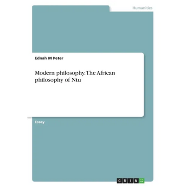 Modern philosophy. The African philosophy of Ntu