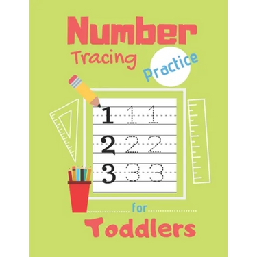 Number Tracing Practice for Toddlers: 80 Pages of Tracing Practice for Kids - Learn How to Write Numbers - Ages 3-5