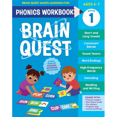 Brain Quest Phonics Workbook: Grade 1