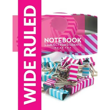 Wide Ruled Notebook - 3 Subject For Students