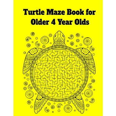 Turtle Maze Book for Older 4 Year Olds