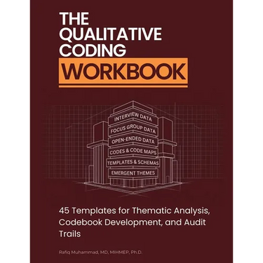 The Qualitative Coding Workbook: 45 Templates for Thematic Analysis, Codebook Development, and Audit Trails