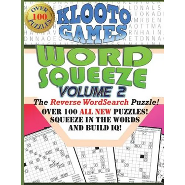 KLOOTO Games WORD SQUEEZE: Vol. 2: The Reverse WordSearch Puzzle