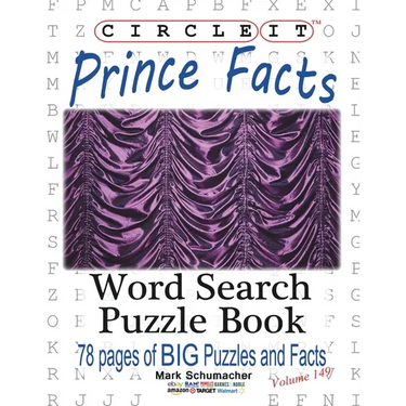 Circle It, Prince Facts, Word Search, Puzzle Book