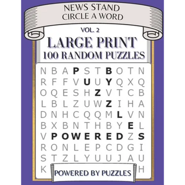 News Stand Circle a Word Vol.2: Large Print 100 Random Puzzles