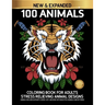 100 Animals Coloring Book for Adults Stress Relieving Animal Designs Includes Elephants, Horse, Cats and more.: Adults colouring book with Owls, Lions