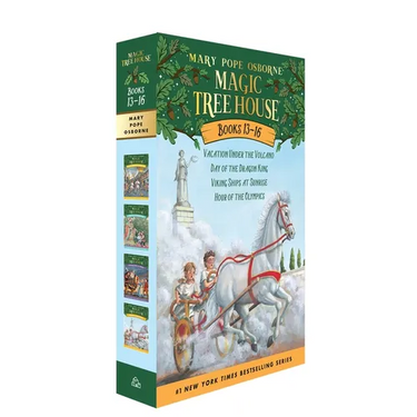 Magic Tree House Books 13-16 Boxed Set: Vacation Under the Volcano; Day of the Dragon King; Viking Ships at Sunrise; Hour of the Olympics