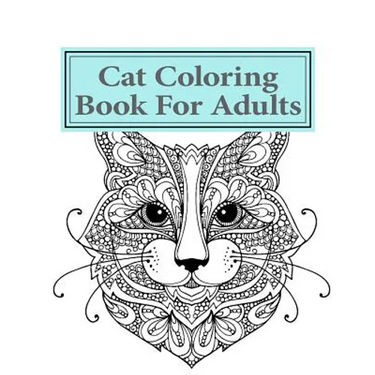 Cat Adult Coloring Book For Adults