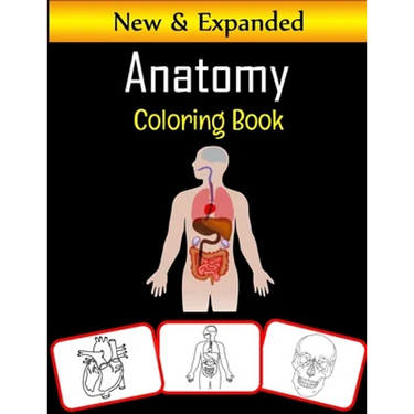 Anatomy Coloring Book: Color and learn with fun: Anatomy pictures, coloring and learning book with fun for kids (60 Pages with human body parts images