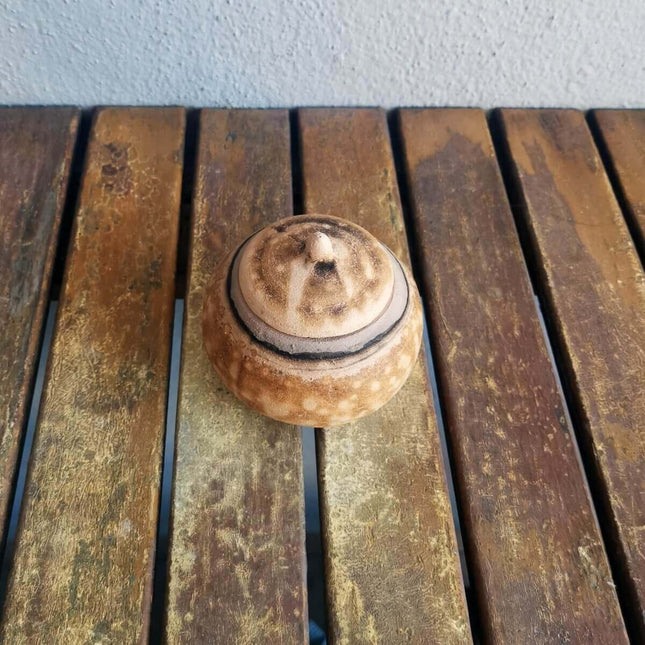 RAAQUU AI Mini Raku Pottery Urn for Remains - 3.4 oz capacity for child, pet, dog, cat by RAAQUU