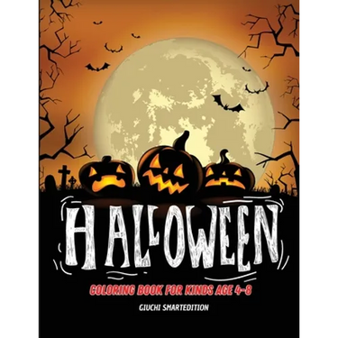Halloween coloring book: Coloring book for kids: Halloween images, Fun and Stress Relieve, Easy to coloring. Ages 4-8