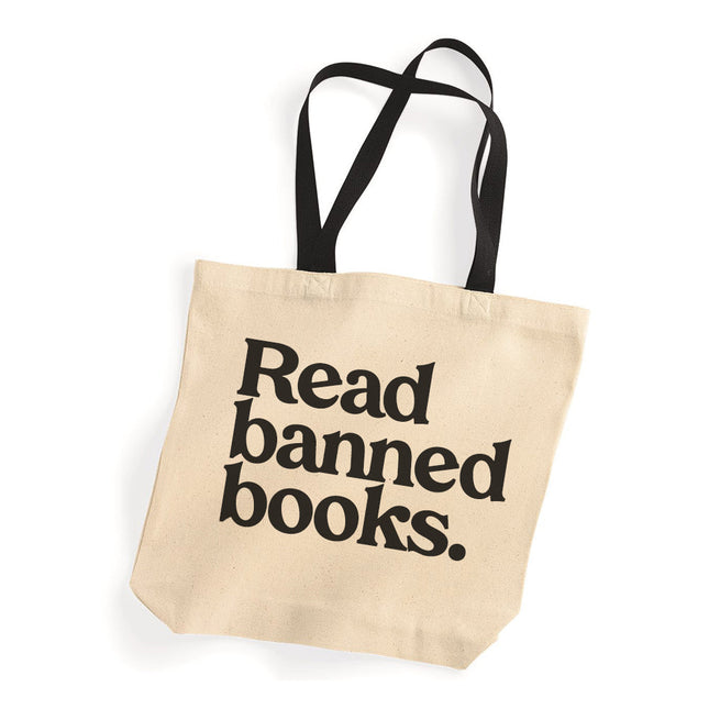 Read Banned Books Tote by Kind Cotton