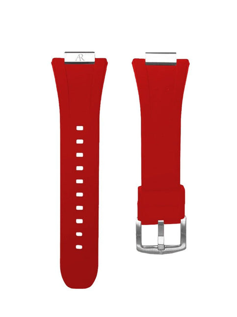 red rubber smartwatch case strap by ASOROCK WATCHES