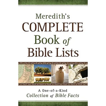 Meredith's Complete Book of Bible Lists
