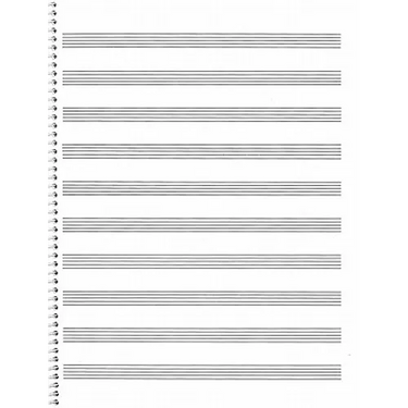 74. Spiral Book: 10-Stave: Passantino Manuscript Paper