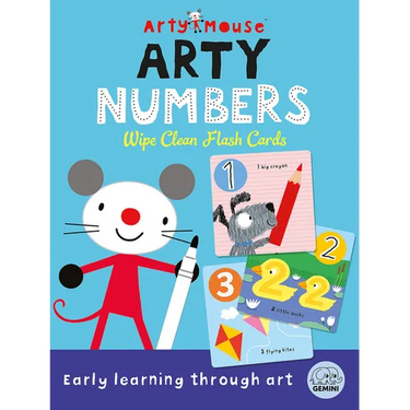 Arty Mouse Numbers Wipe Clean Flash Cards