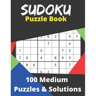 Suduko Puzzle Book 100 Medium Puzzles and Solutions: Fun for men, women, and teens and this logic game is 8.5x11in with 127 pages