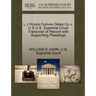 L J Houze Convex Glass Co V. U S U.S. Supreme Court Transcript of Record with Supporting Pleadings