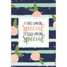 It Takes Someone Special To Teach Someone Special: A Special Education Gift Book Of Appreciation For SPED Teacher Appreciation Pink Stripe Floral Auti