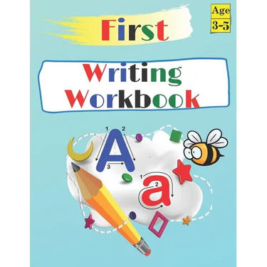 First Writing Workbook Ages 3-5: start learn, ABC Letter Tracing Practice Preschoolers, Learn at Home for Kids, Easy learning alphabet.