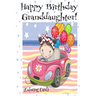 HAPPY BIRTHDAY GRANDDAUGHTER! (Coloring Card): Personalized Birthday Card for Girls, Inspirational Birthday Messages!
