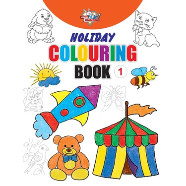 Holiday Colouring Book 1 for 3 to 7 Year Old Kids Crayon and Pencil Coloring for Nursery, Preschool and Primary Children
